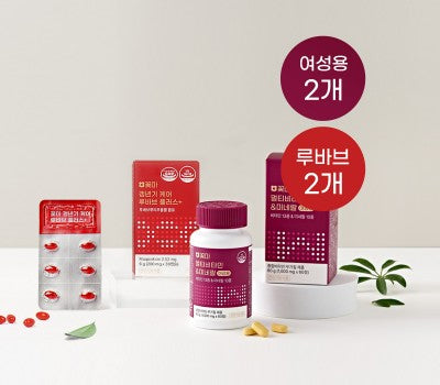 [Direct Shipping to Korea] Kkotma Multi Vitamin & Mineral for Women (2) + Rhubarb Plus (2)