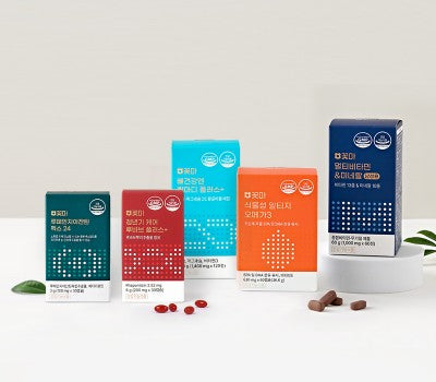 [Direct Shipping to Korea] Kkotma Omega 3 (1) + Calmady (1) + Multivitamin & Mineral for Men (1) + Lutein (1) + Rhubarb (1)