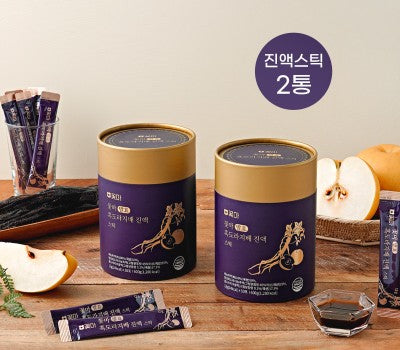 [Direct Shipping to Korea] Kkotma Fermented Black Balloon Flower & Pear Extract Sticks (12g x 50 packets) 2 Boxes