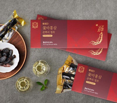 [Direct Shipping to Korea] Kkotma Red Ginseng Large Root Candied Fruit (37.5g x 4 pieces) 5 Boxes