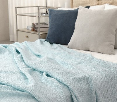[Direct Shipping to Korea] Everyday Convenience Punggi Rayon Waffle Pigment Single Duvet Mint (1) + Gray (1)