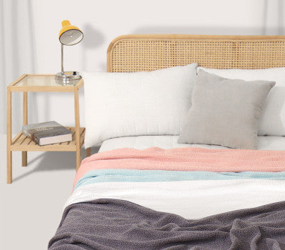 [Direct Shipping to Korea] Everyday Convenience Punggi Rayon Waffle Pigment Single Duvet Set of 2