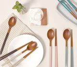 Convenient daily lacquerware cutlery set