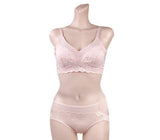 [Direct Shipping to Korea] Punggi Rayon Lace Cover Bra (1p) + Lace Cover Panty (1p) Set