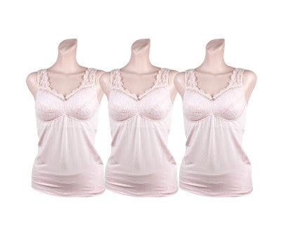 [Direct Shipping to Korea] Punggi Rayon Accent Bra-Running (Skin or Black) 3-Piece Set