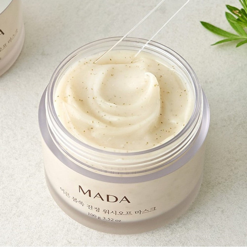 [BOGO] MADA Mugwort Soothing Wash Off Mask 100g (3.52 oz) </br> <mark> Buy 1 Get 1 Free </mark>