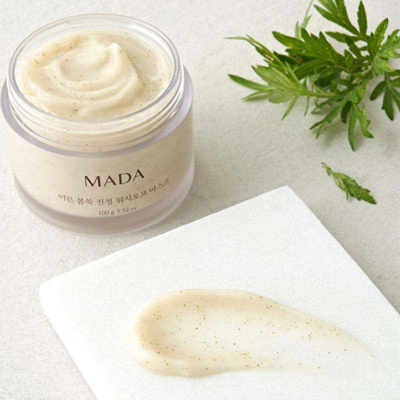 [BOGO] MADA Mugwort Soothing Wash Off Mask 100g (3.52 oz) </br> <mark> Buy 1 Get 1 Free </mark>