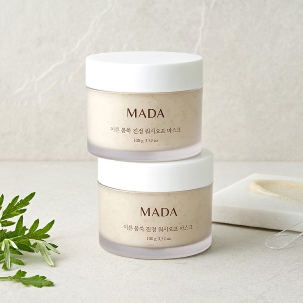 [BOGO] MADA Mugwort Soothing Wash Off Mask 100g (3.52 oz) </br> <mark> Buy 1 Get 1 Free </mark>