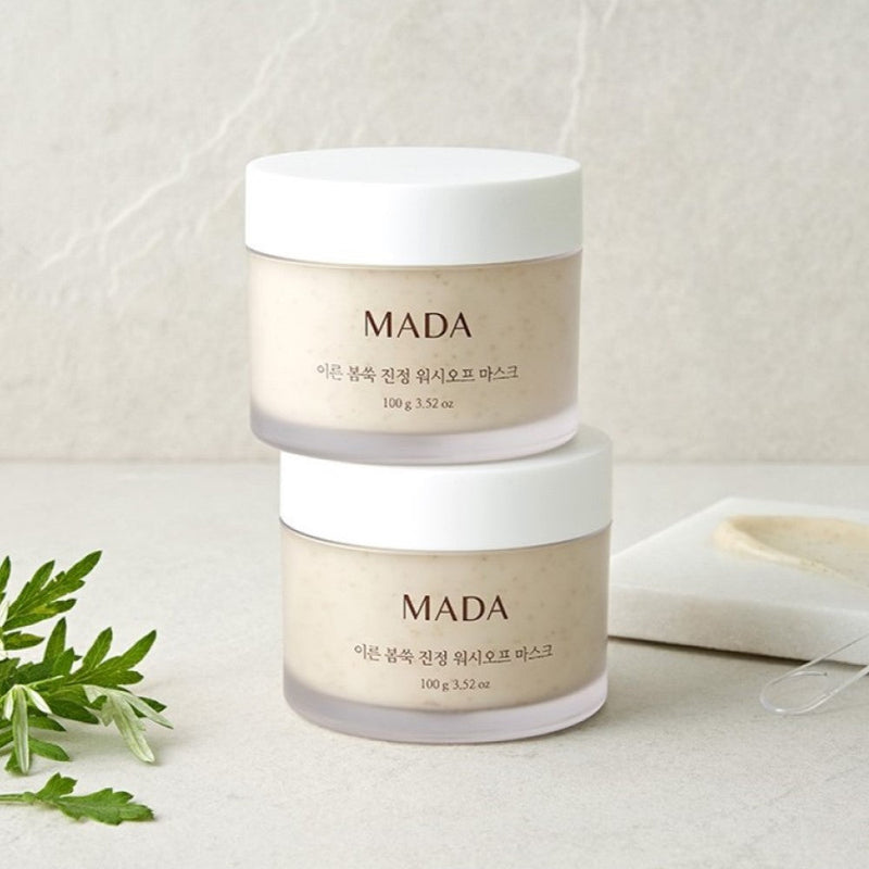 [BOGO] MADA Mugwort Soothing Wash Off Mask 100g (3.52 oz) </br> <mark> Buy 1 Get 1 Free </mark>