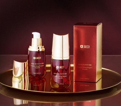 [Direct Shipping to Korea] Kkotma Lifting Energizer Cream (3) + Ampoule (2) + MADA Pure Brown Rice Whitening Sunblock (2)