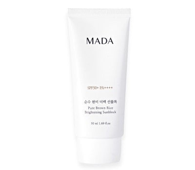 [Direct Shipping to Korea] [Expiring Soon] MADA Pure Brown Rice Whitening Sunblock 50ml (9 Pieces)