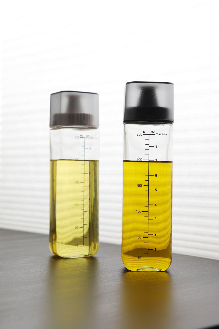 Sinoglass Square Silicone Oil Bottle 2P (Black, White)