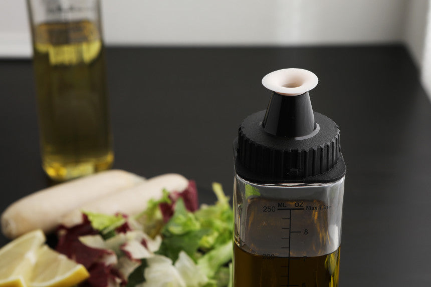Sinoglass Square Silicone Oil Bottle 2P (Black, White)