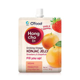 Chungjungone Hongcho Konjac Jelly Strawberry & Grapefruit (180g x 5 packs)