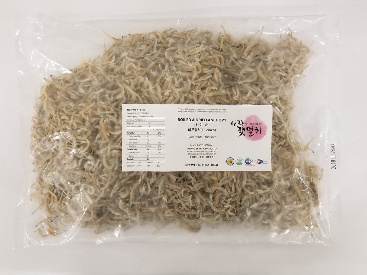 Oseong Gairi anchovies (1-2 inches or larger) 400g