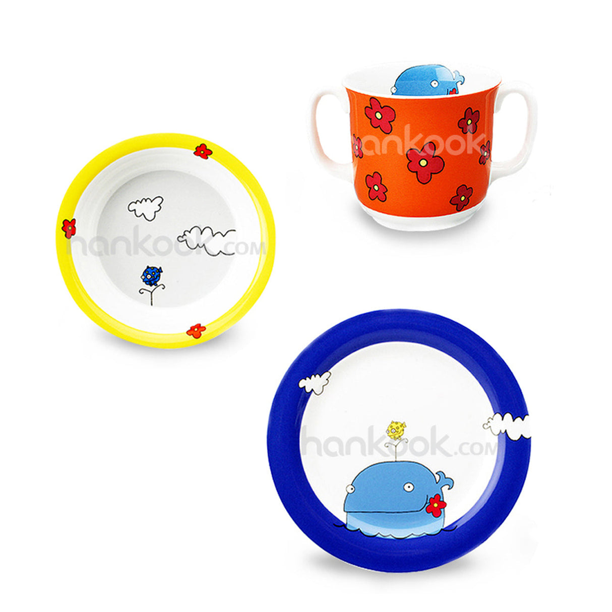 [Hankook Ceramic] Sea Trip Kiddie Set 3P