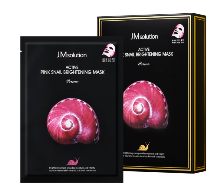 JM솔루션 액티브 핑크 스네일 브라이트닝 마스크 프라임 (10pcs)