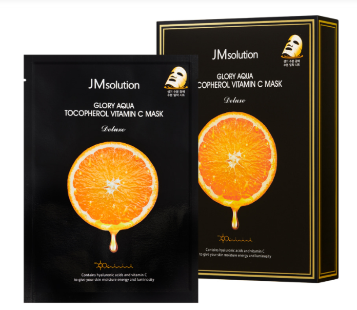 JM솔루션 글로리 아쿠아 토코페롤 비타민씨 마스크 디럭스(10pcs)