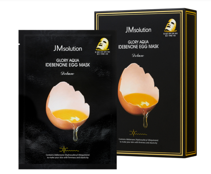 JM솔루션 글로리 아쿠아 이데베논 에그 마스크 디럭스 (10pcs)
