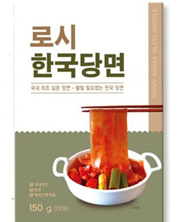 한국에서 만든 넓적당면 로시한국당면 150g *3봉