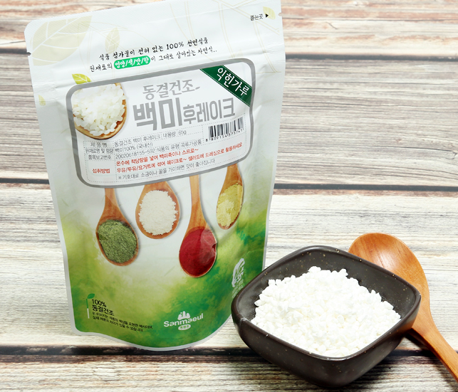 65g freeze-dried white rice flakes