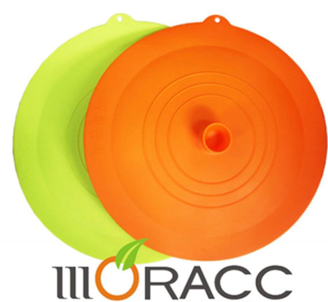 Silicone Frying Pan Cover (31.5cm) - Orange/Green