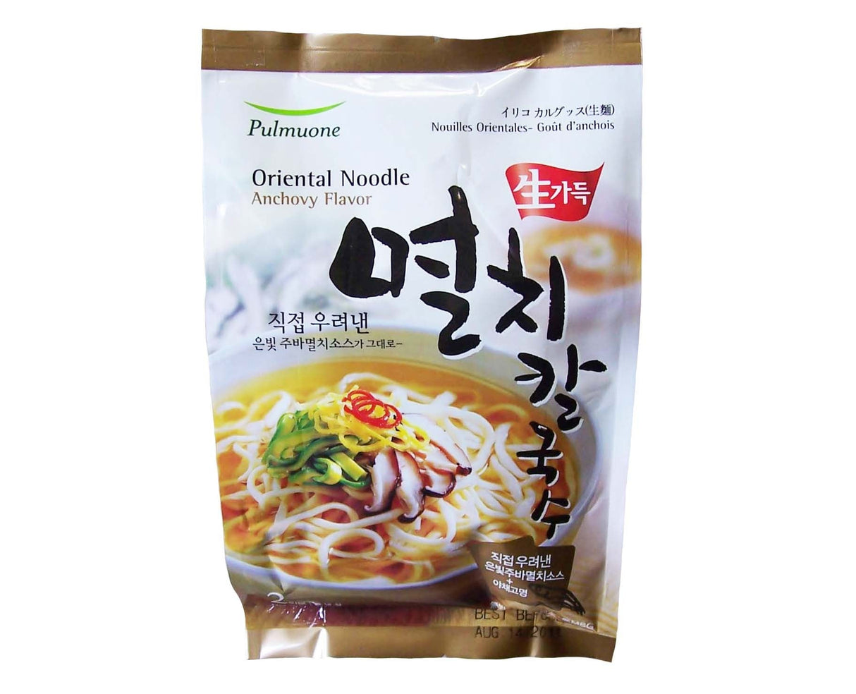 [Free Separate Shipping] Pulmuone Jjolmyeon and Kalguksu Set (2 packs of Anchovy Kalguksu, 2 packs of Clam Kalguksu, 1 pack of Fresh Jjolmyeon)