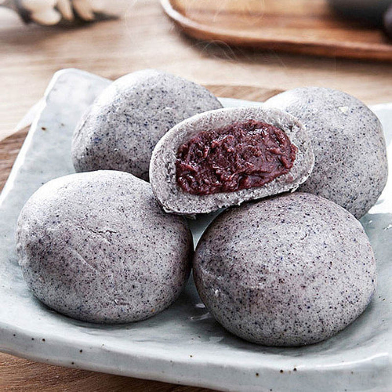 [MILLS EXPRESS] MILWON Fluffy Steamed Buns with Black Rice (Jjin Ppang) (50g x 10)