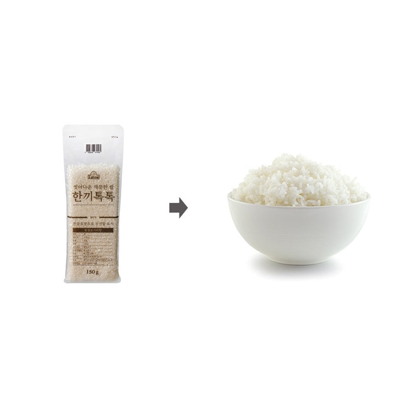 Hankki Toktok Pre-Washed Rice 1.5kg - Clean rice