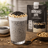 Flymill - Black Sesame Black High Protein Shake 45g (6 packets) Expiration Date: May 17, 2028