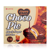 Lotte Brown Sugar Milk Tea Choco Pie (1 box of 12 packs)