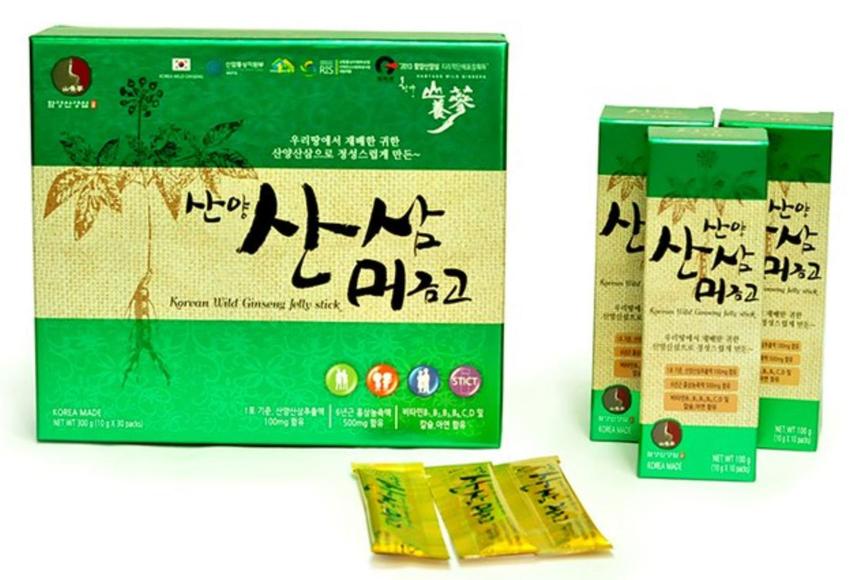 Hamyang Mountain Cultivated Wild Ginseng 10g * 30 Packs