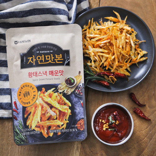자연맛본 - 황태스낵 매운맛 20g x 3봉지