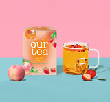 Jarden - Our Tea Strawberry Peach Rooibos Tea (8-pack) Expiration Date: September 22, 2027