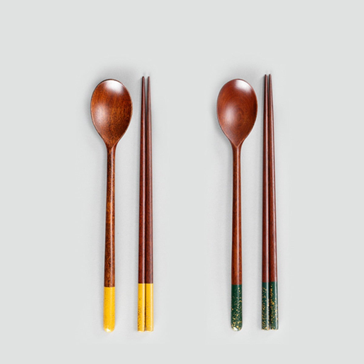 Chilmong Geumsu Gangsan Lacquerware Cutlery Set (2 Spoons + 2 Chopsticks) (Color Selection)