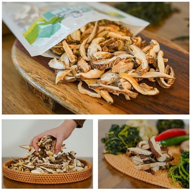 100g of pristine Jeju dried shiitake mushroom slices