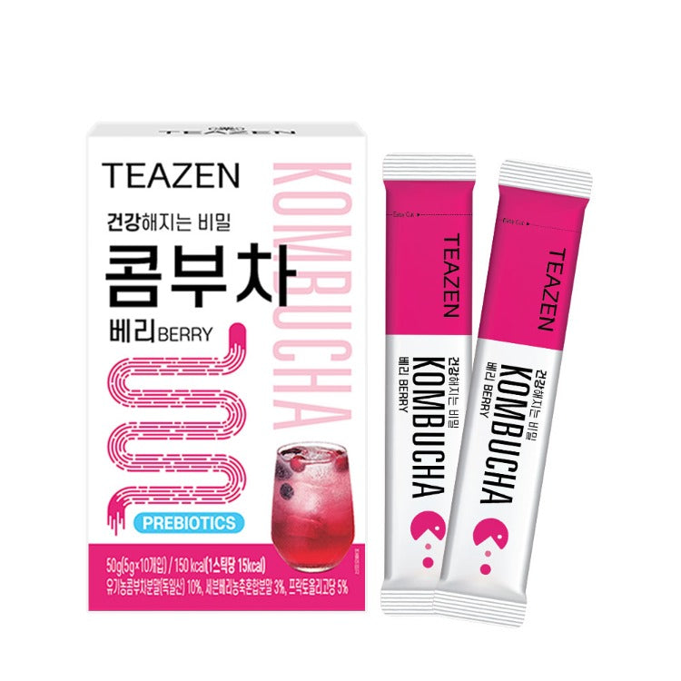 Teazen - Kombucha Berry Stick Type 3 Boxes (Exclusive Bottle Included)