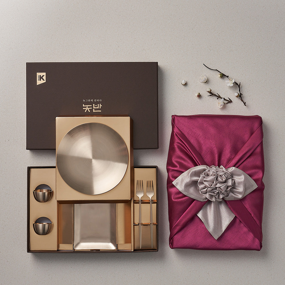 놋반 - 방짜유기 프리미엄 2인 술상 달빛 세트