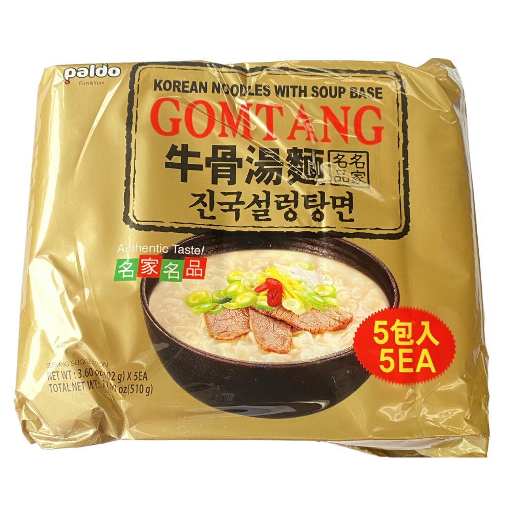 Paldo Jinguk Seolleongtang Noodles 102g * 5-Pack Multi-Pack - Limited to 2 packs per order