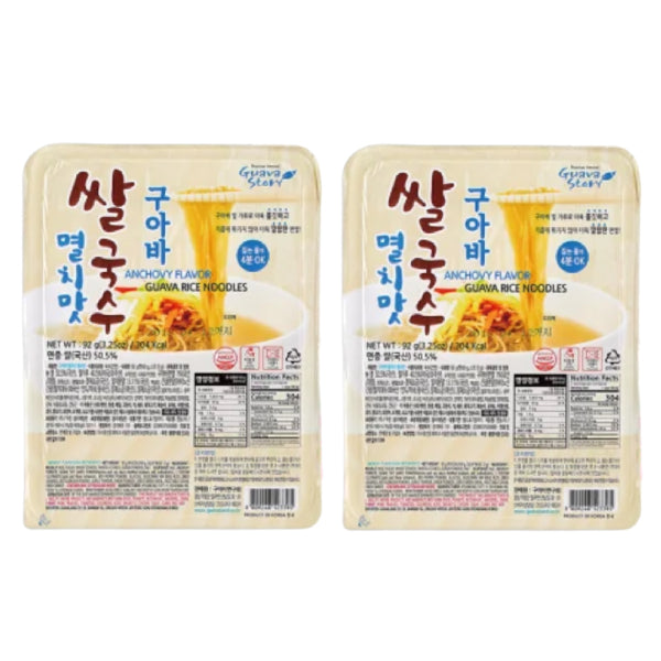 Guava Instant Non-Fried Rice Noodles - Anchovy Flavor  92g x 2 Packs