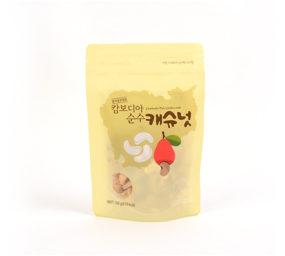 1 bag (100g) of pure Cambodian cashews