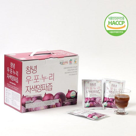 [Free Separate Shipping] Changnyeong Upo Nuri Purple Onion Juice 100ml * 50 pouches * 2 boxes