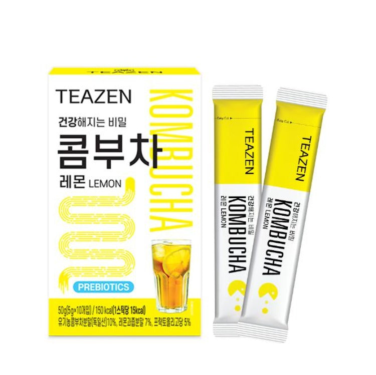 Teazen - Kombucha Lemon Stick Type 3 Boxes (Exclusive Bottle Included)