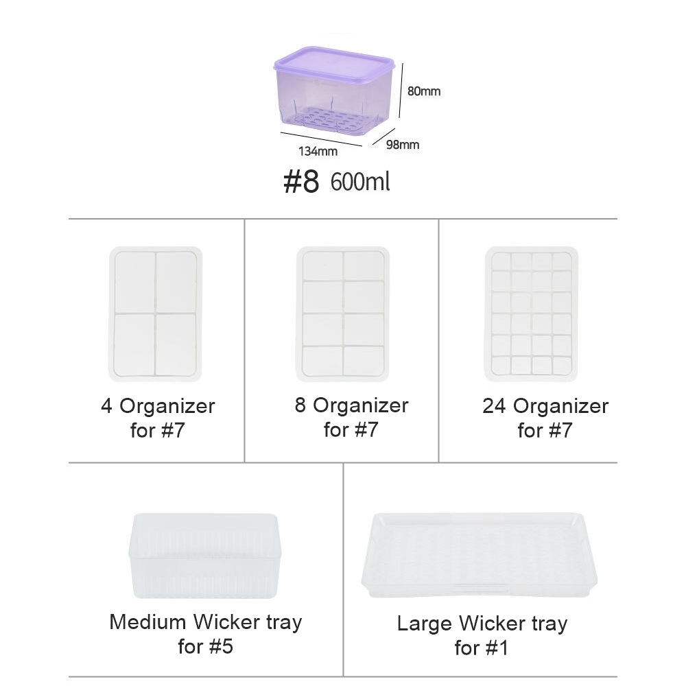 [SEPARATE FREE SHIPPING] THANKS SOYOON Food Storage Organizer Containers with lids for Fridge & Freeze