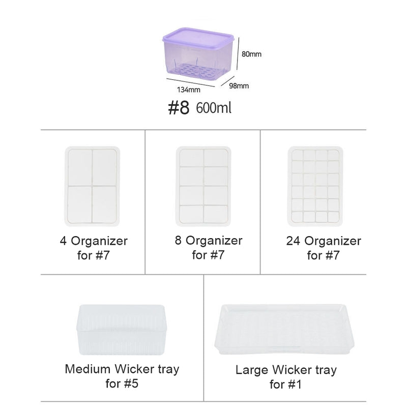 [SEPARATE FREE SHIPPING] THANKS SOYOON Food Storage Organizer Containers with lids for Fridge & Freeze