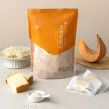 [Free Separate Shipping][Kkotma Fresh] Chang-eok Rice Cake Pumpkin Injeolmi + Mung Bean Sesame Glutinous Rice Cake (1kg_Total 2 Packs)