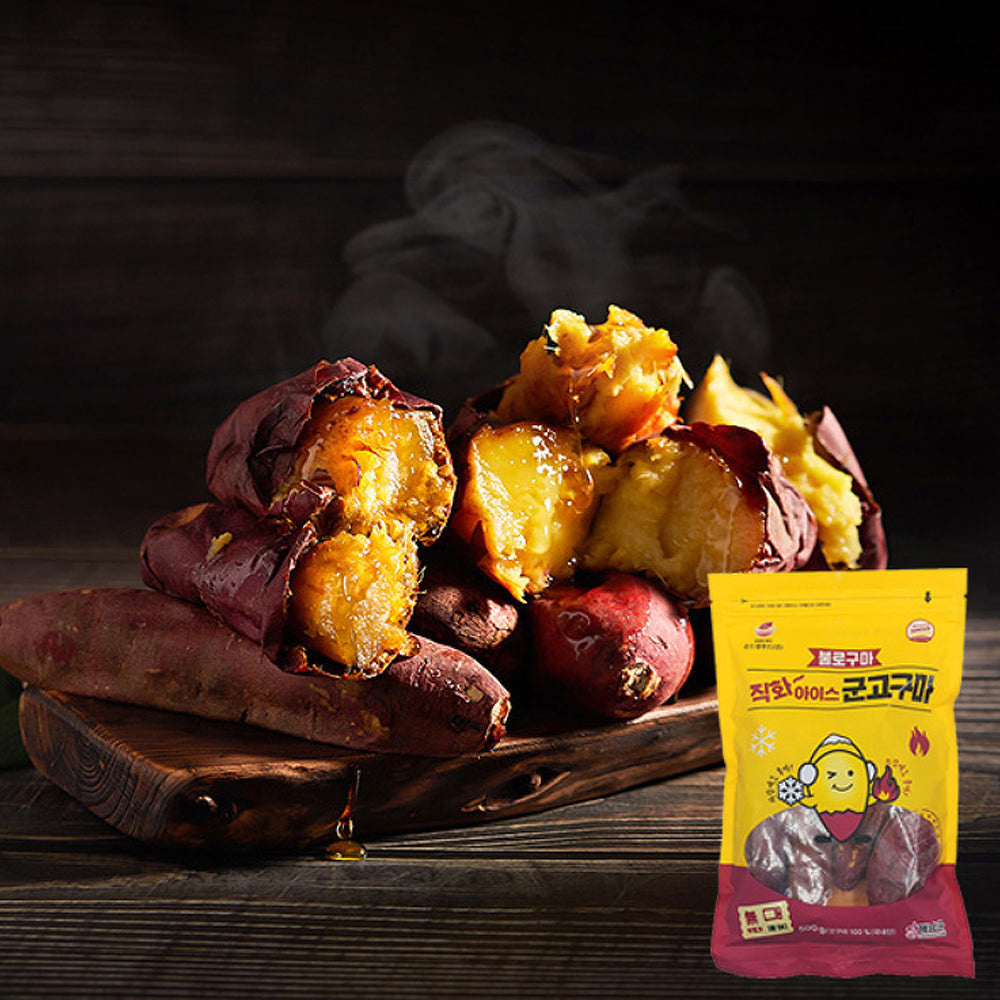 [Free Separate Shipping] Bullo Guma Direct Flame Frozen Roasted Sweet Potatoes 3.5kg (7 Bags)