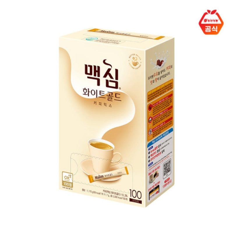 Maxim White Gold Instant Coffee 100 Sticks  (Maximum order 2)