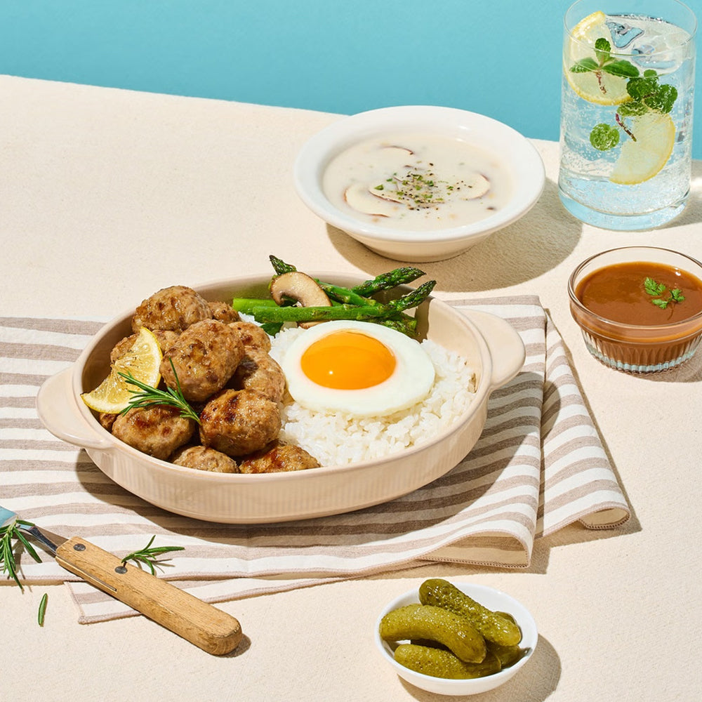 [Kkotma Fresh] One Bite! Hamburg Steak & Demi-Glace Sauce