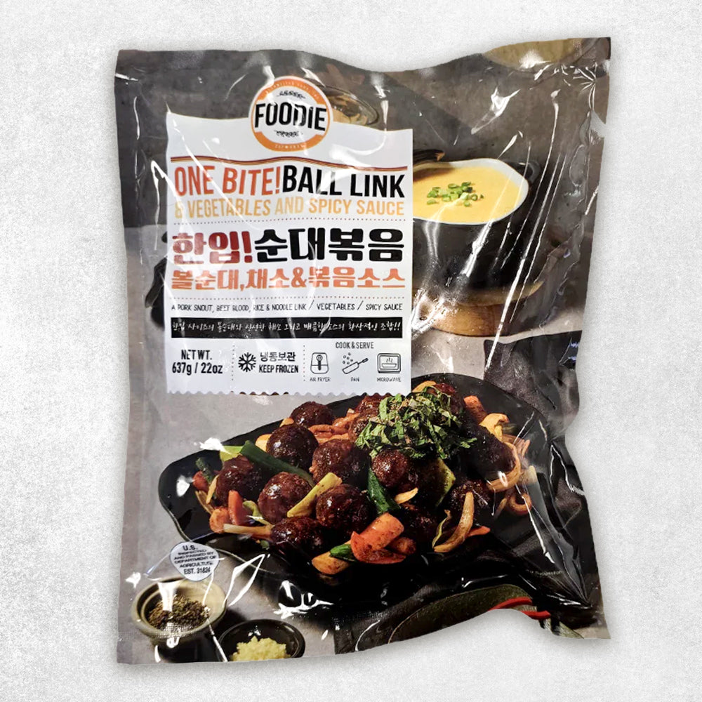 [KkotmaFresh] Foodie - One Bite! Stir-fried Sundae (Ball Sundae, Vegetables & Stir-fried Vegetables)